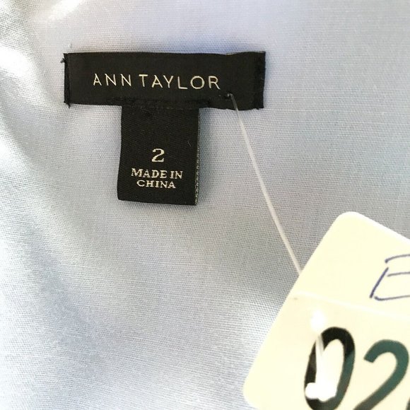 Ann Taylor Retro Dress Womens sz 2 Scoopneck Party Pleated Fit & Flare - Picture 7 of 9